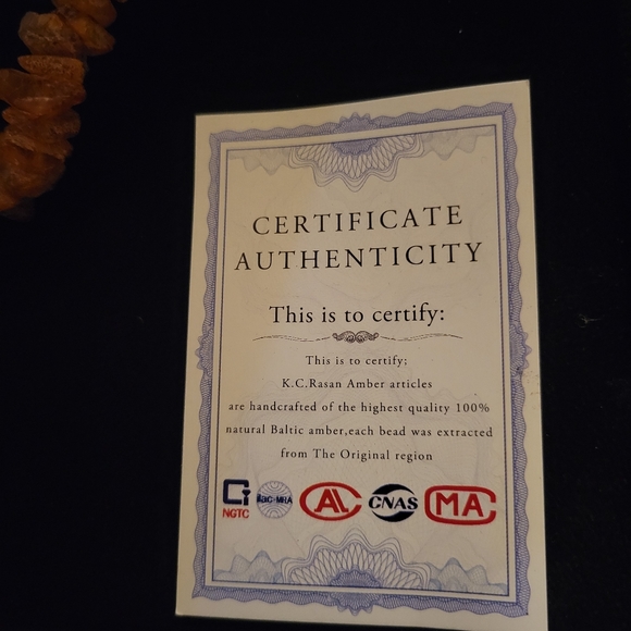 Baltic amber dog cat pet collar leather handmade - Picture 5 of 8